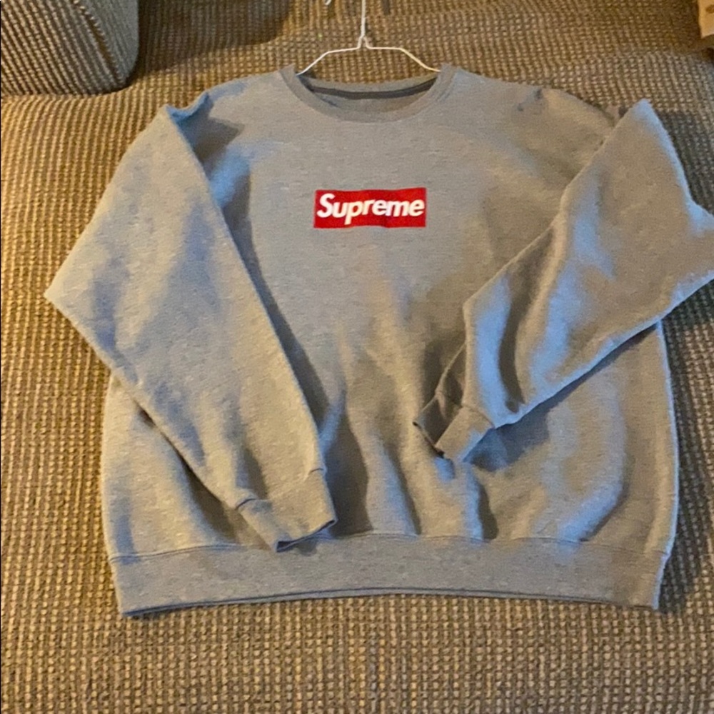 Faux Supreme Box logo sweatshirt